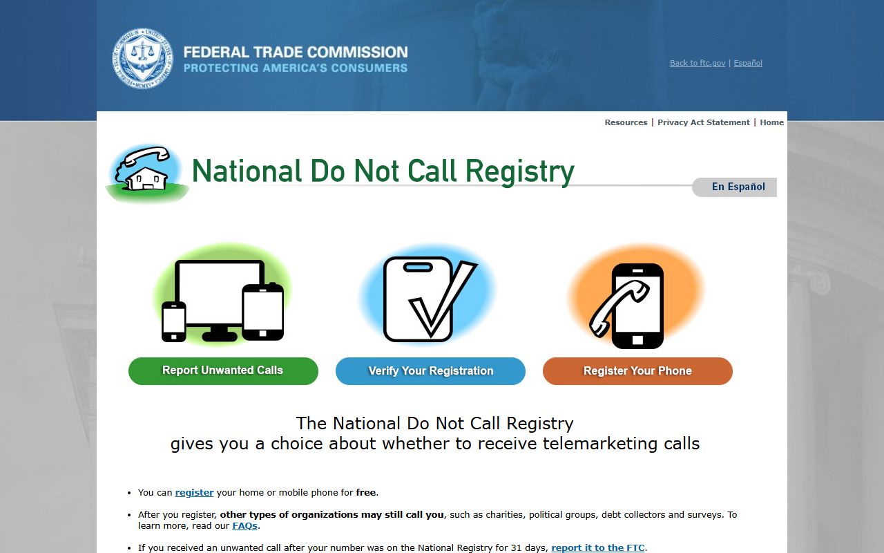 Fuquay-Varina phone numbers National Do Not Call Registry