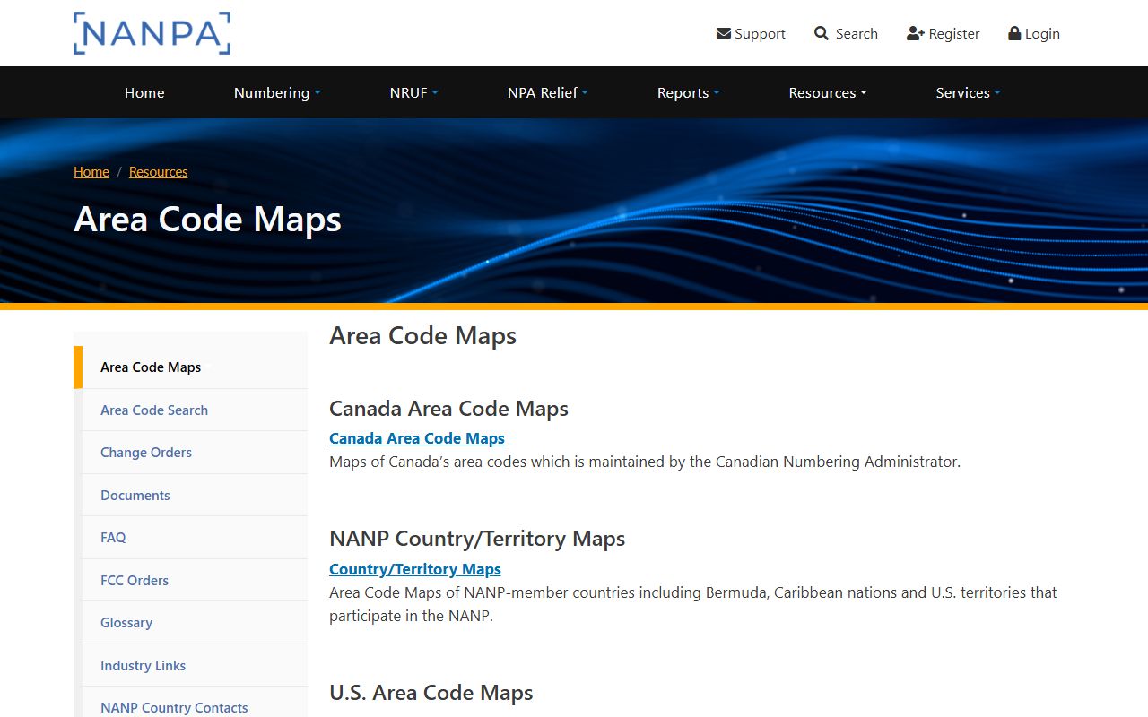 Fuquay-Varina area codes NANPA map resource for 919 and 984 coverage
